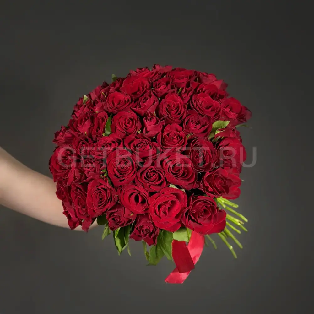 62939 Букет из 51 красной кенийской розы