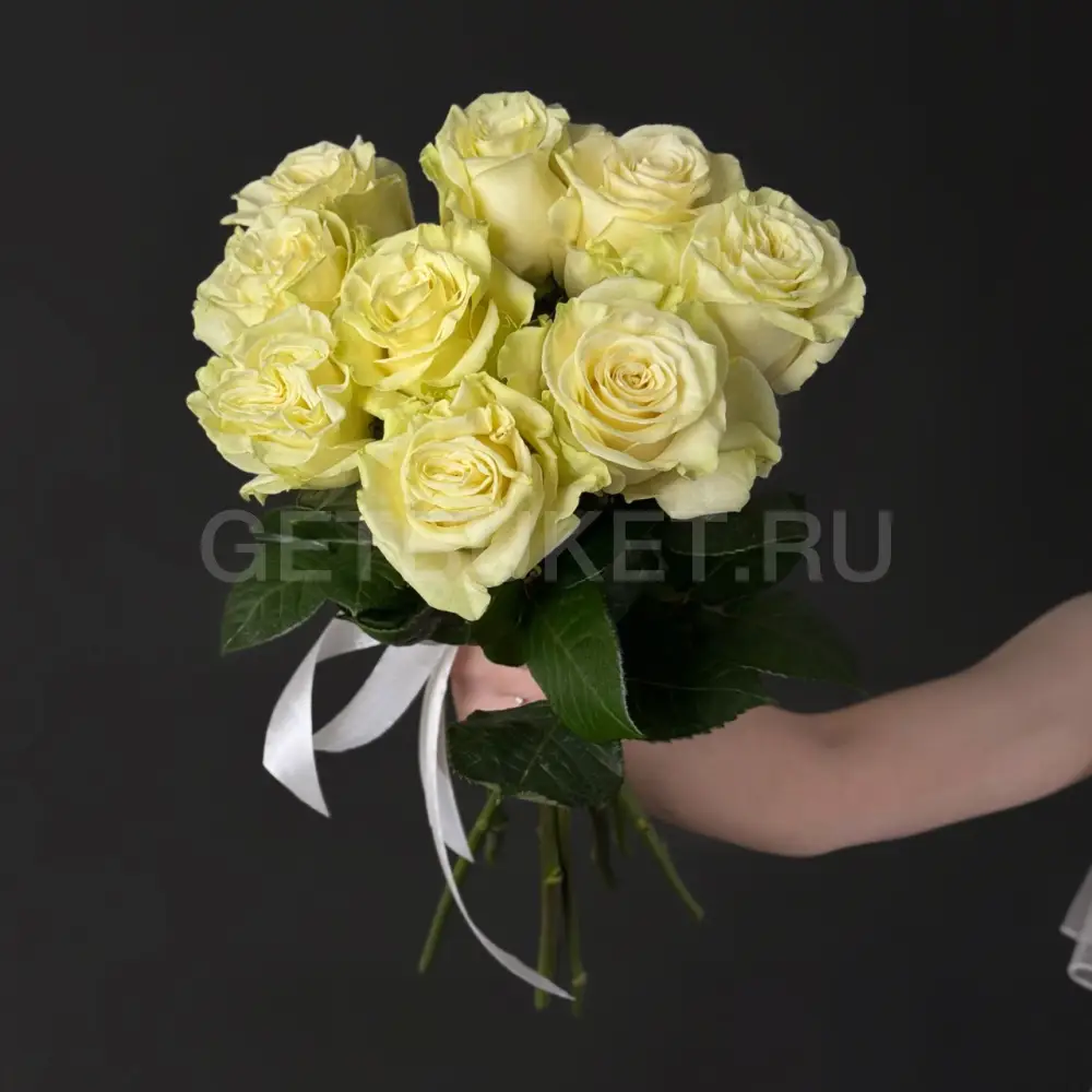 66054 Букет из 9 белых роз